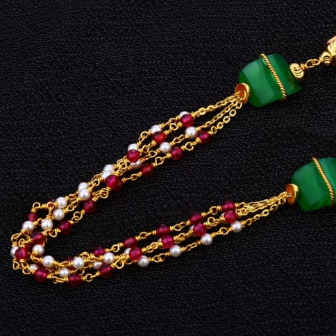 916 Gold Gorgeous Ladies Moti Mala AC285 - Image 2