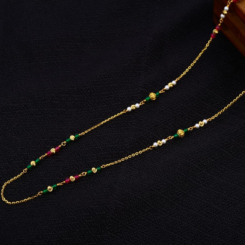 916 Gold Fancy Ladies Moti Mala AC279