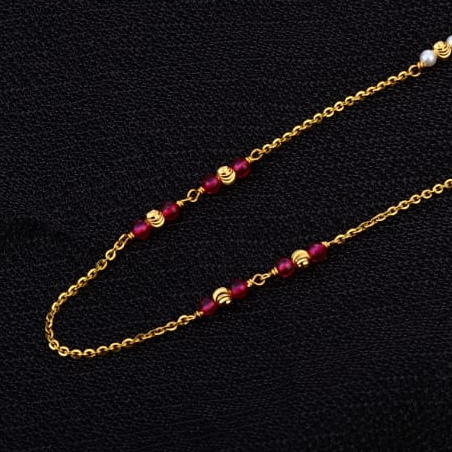 916 Gold Exclusive Ladies Moti Mala AC278 - Image 2