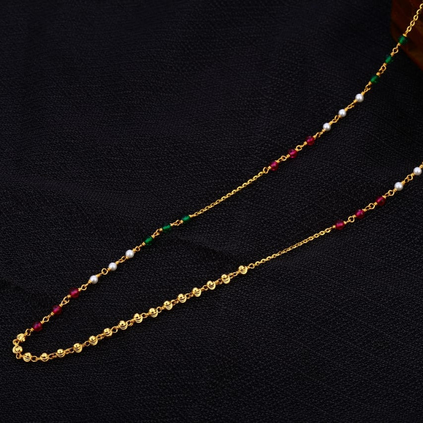 916 Gold Delicate Ladies Moti Mala AC283