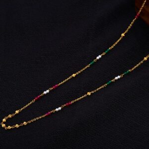 916 Gold Designer Ladies Moti Mala AC280