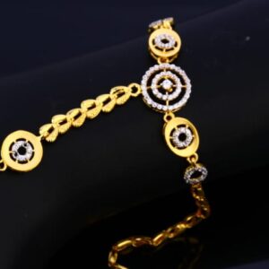 916 Gold CZ Fancy Ladies Hathpan HP101