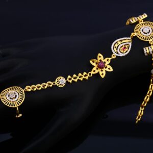 916 Gold CZ Ladies Hathpan HP96