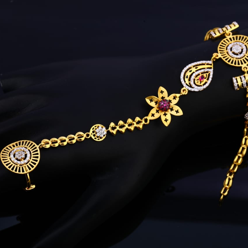 916 Gold CZ Ladies Hathpan HP96