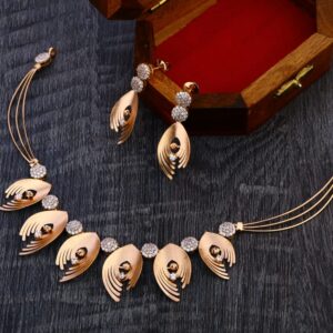 750 Rose Gold Designer Necklace set RN339