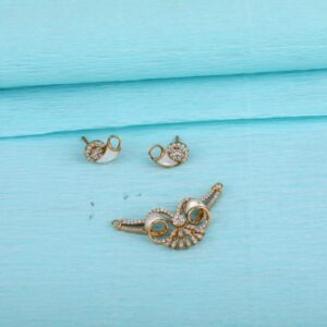 750 Rose Gold Mangalsutra Pendant Set RMPN155