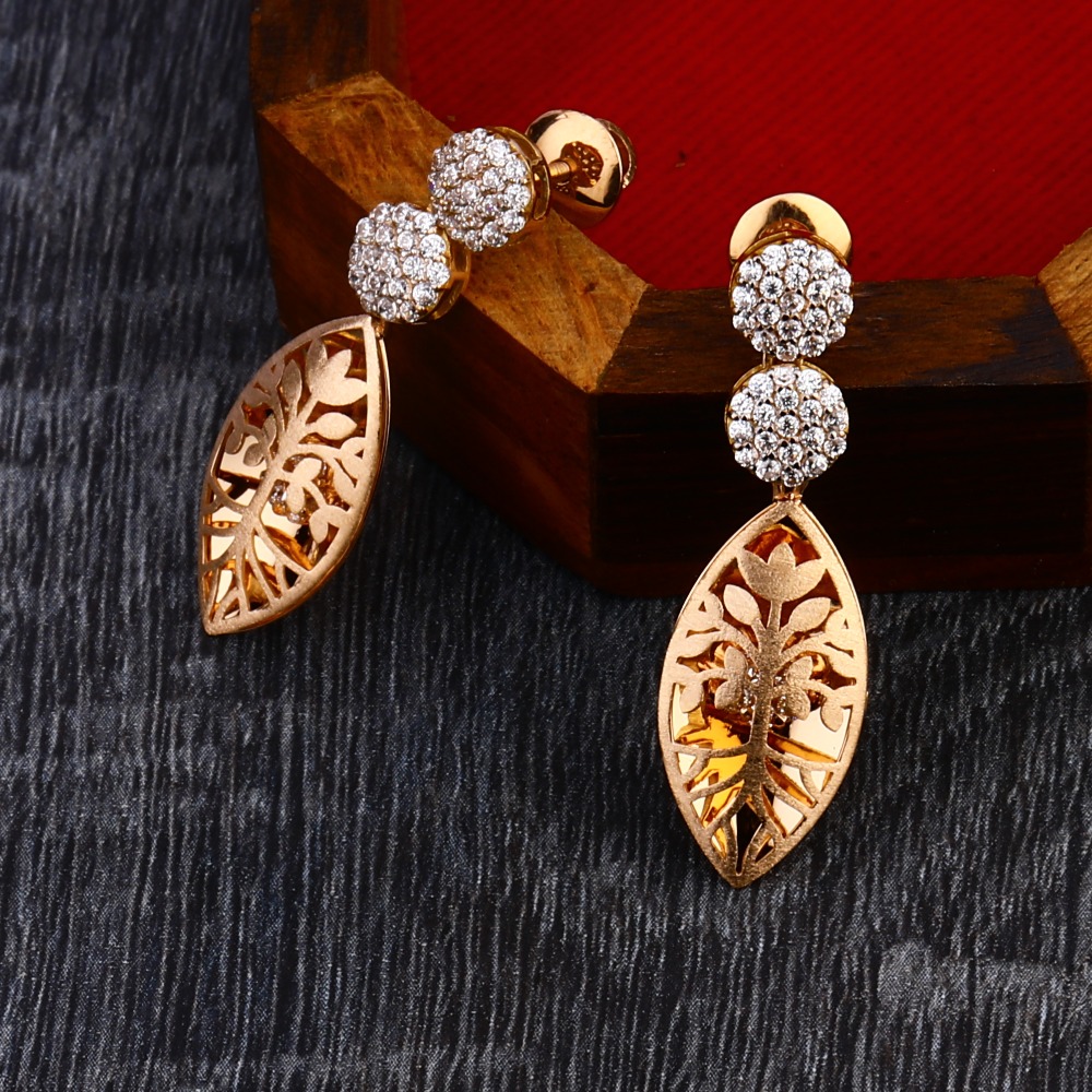 750 Rose Gold Ladies Designer Necklace Set RN336 - Image 2