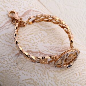 18KT Rose Gold Women's Fancy Hallmark  Bracelet RLKB358