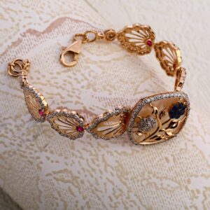 18KT Rose Gold Women's Exclusive Hallmark  Bracelet RLKB357