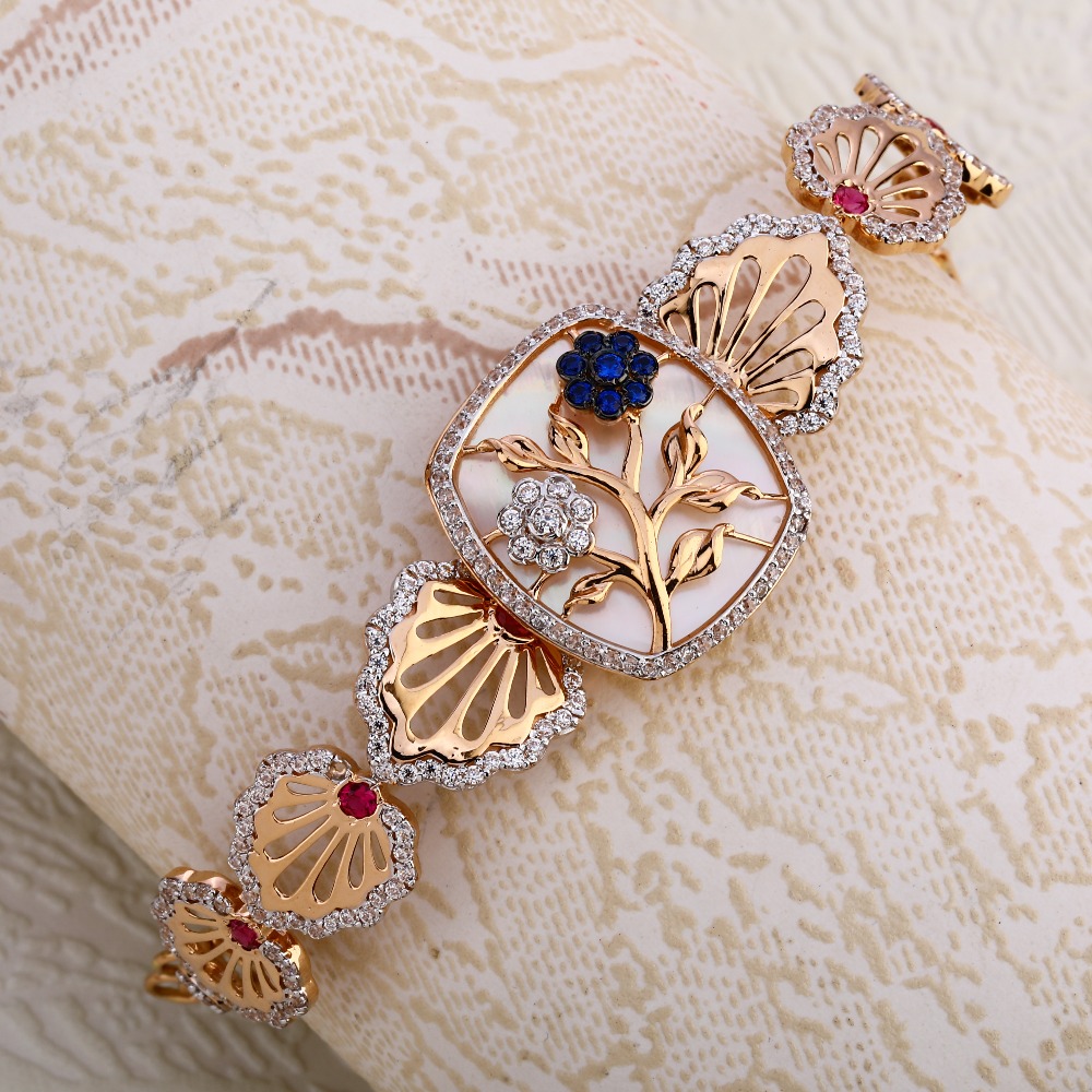 18KT Rose Gold Women's Exclusive Hallmark  Bracelet RLKB357