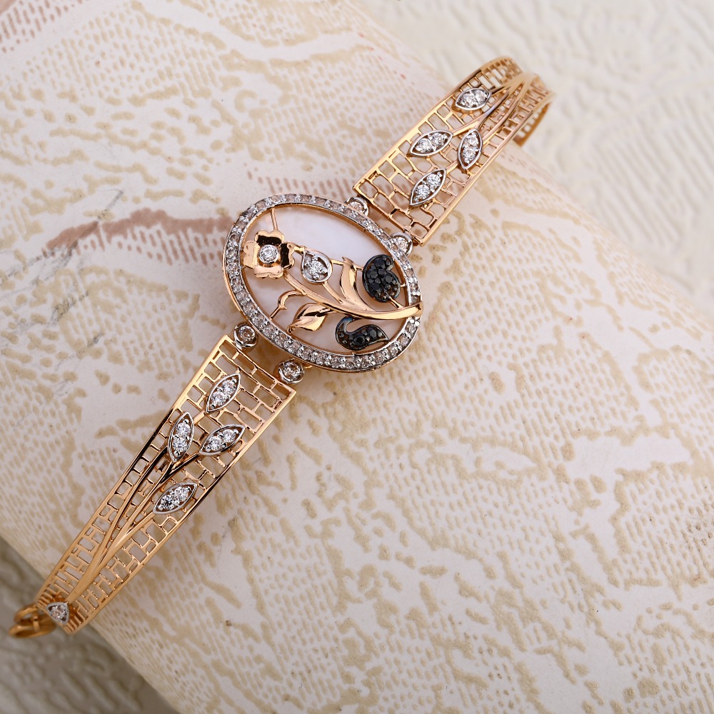 18KT Rose Gold Women's Delicate Hallmark  Bracelet RLKB356