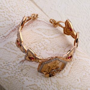18KT Rose Gold Women's Classic Hallmark  Bracelet RLKB354