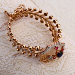18KT Rose Gold Stylish Kada Bracelet RLKB352