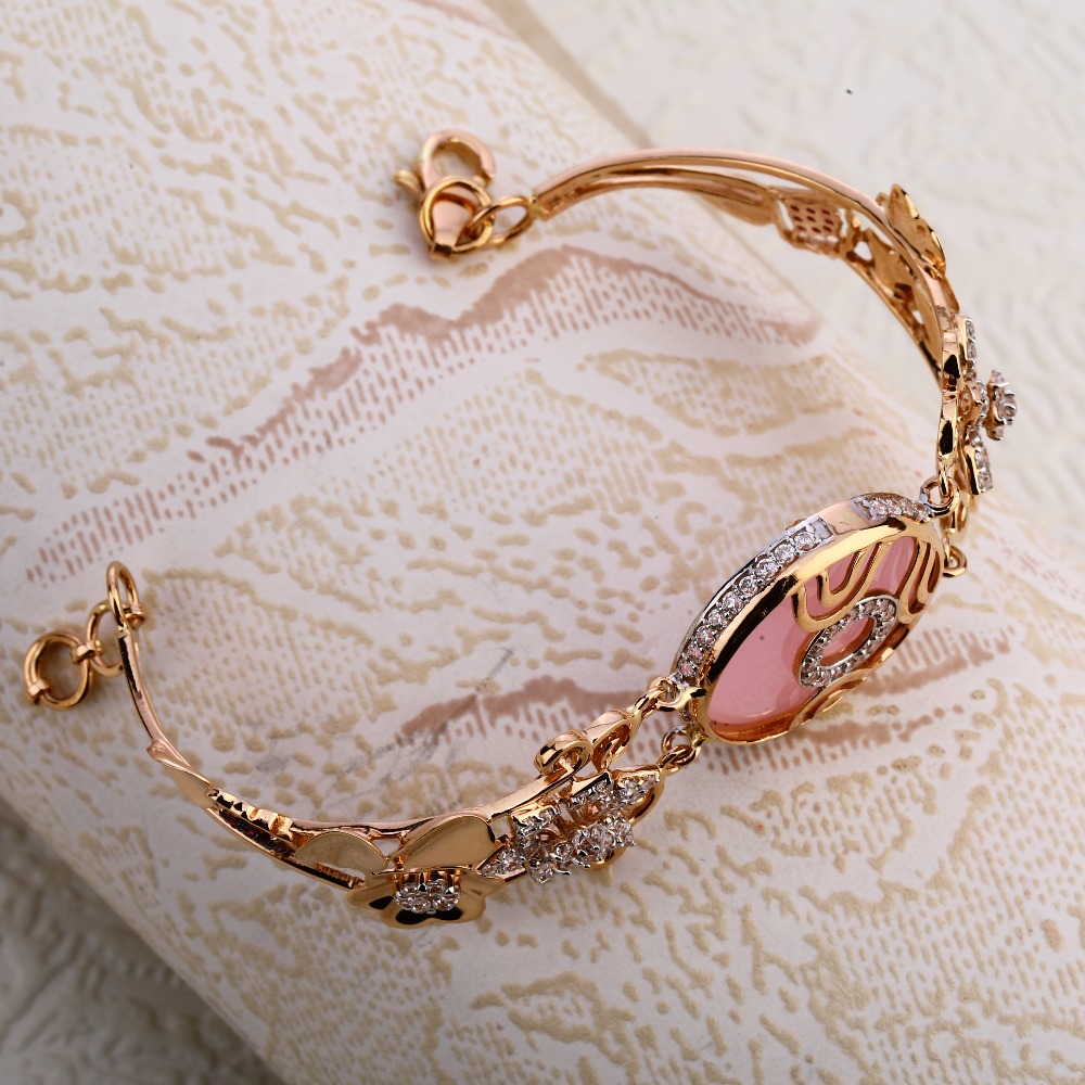 18KT Rose Gold Gorgeous Kada Bracelet RLKB351 - Image 2