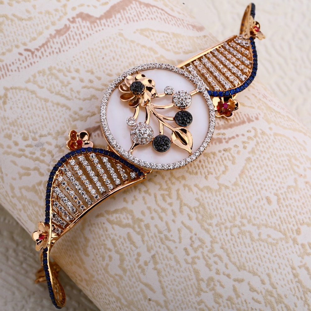 18KT Rose Gold Designer Kada Bracelet RLKB347