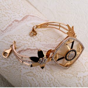 750 Rose Gold Women's Exclusive Hallmark Kada Bracelet RLKB341
