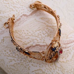 750 Rose Gold Classic Ladies Kada Bracelet RLKB330