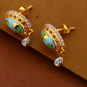 916 Gold Ladies Fancy  CZ Mangalsutra Pendant Set MP305