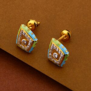 916 Gold CZ Ladies Stylish Mangalsutra Pendant Set MP299