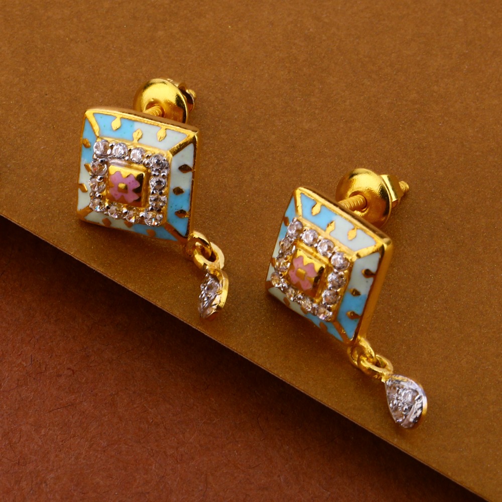 916 Gold CZ Ladies Gorgeous Mangalsutra Pendant Set MP298 - Image 2