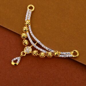 916 Gold CZ Ladies Classic  Mangalsutra Pendant MP374