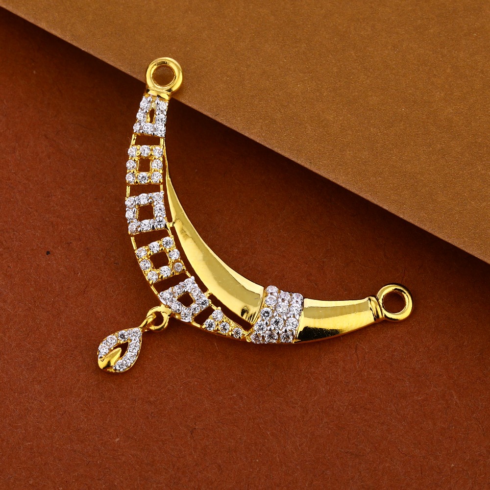 916 Gold CZ Ladies  Mangalsutra Pendant MP373