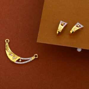 22CT Gold ladies CZ  Mangalsutra Pendant Set MP358