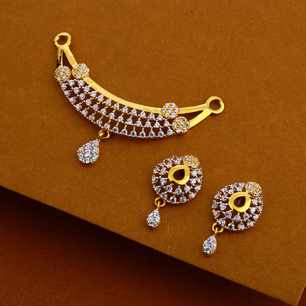 22KT Gold Women's Designer Hallmark Mangalsutra Pendant MP351