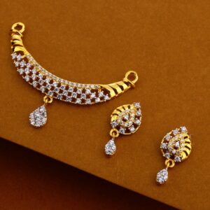 22KT Gold Women's Classic Hallmark Mangalsutra Pendant MP350