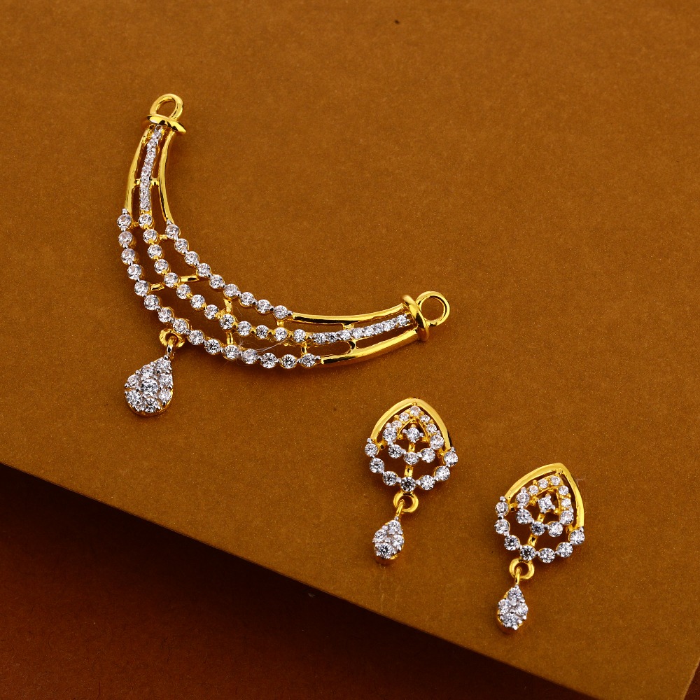 22KT Gold Women's Hallmark Mangalsutra Pendant MP349