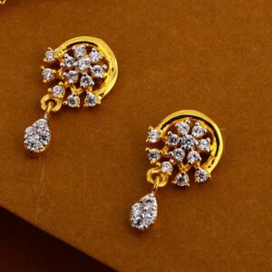 22KT Gold Ladies Stylish CZ Mangalsutra Pendant MP348