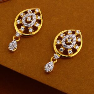 22KT Gold Ladies Designer CZ Mangalsutra Pendant MP344