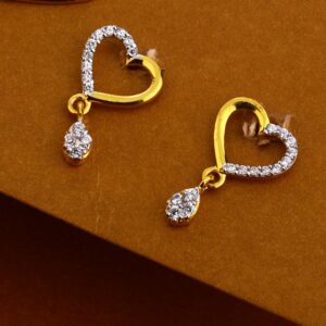 22KT Gold Ladies Classic CZ Mangalsutra Pendant MP343