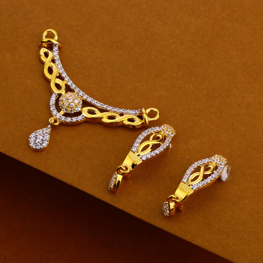 916 Gold Women's Halmark Classic Mangalsutra Pendant MP335
