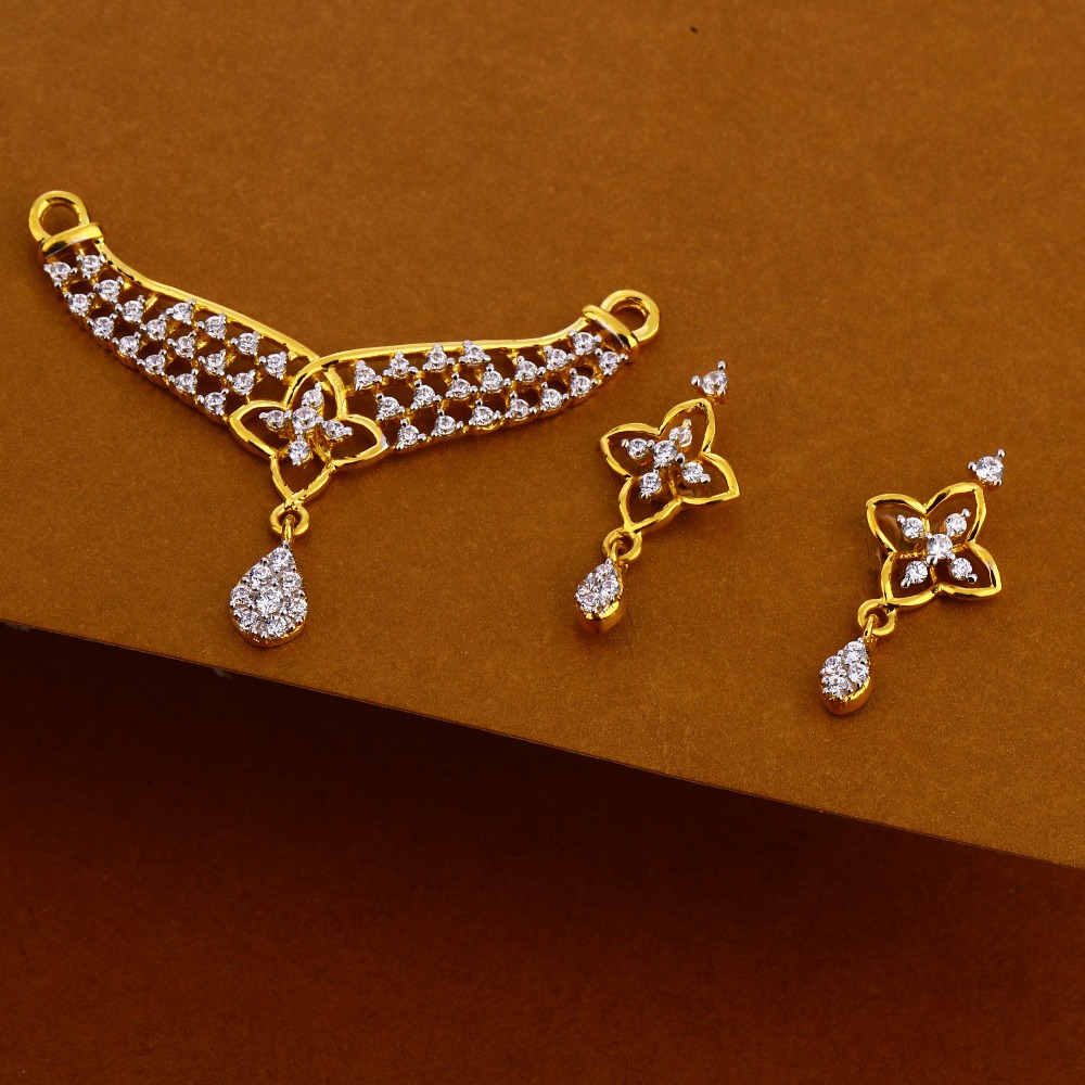 916 Gold Ladies classic Mangalsutra Pendant MP327