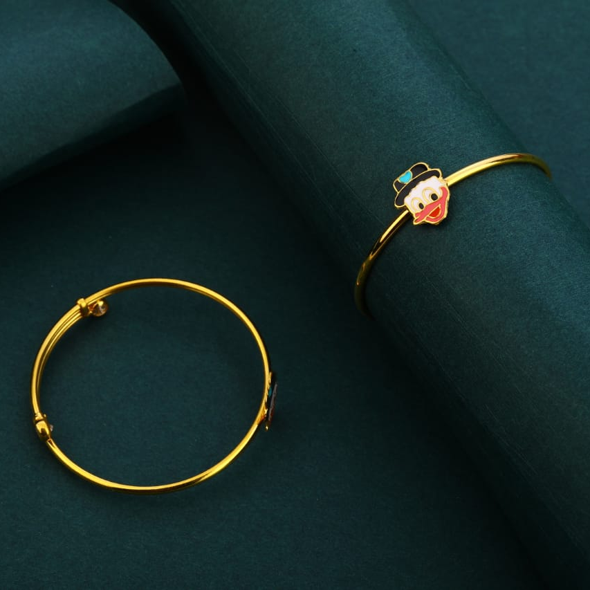 18kt gold cz fancy kids kadali kk63