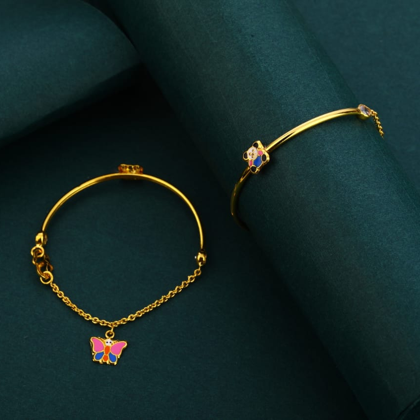 18kt gold hallmark stylish kids kadali kk56