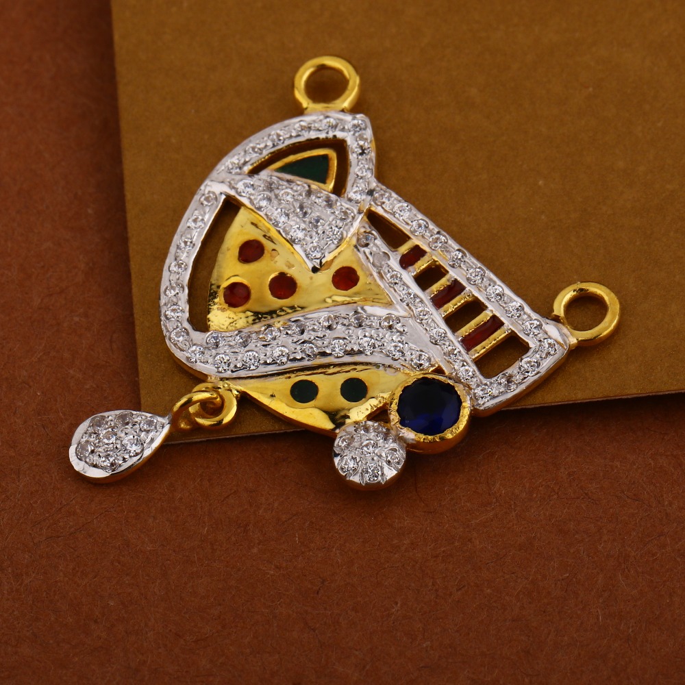 22KT  Gold Women's  Exclusive Hallmark  Mangalsutra Pendant MP322