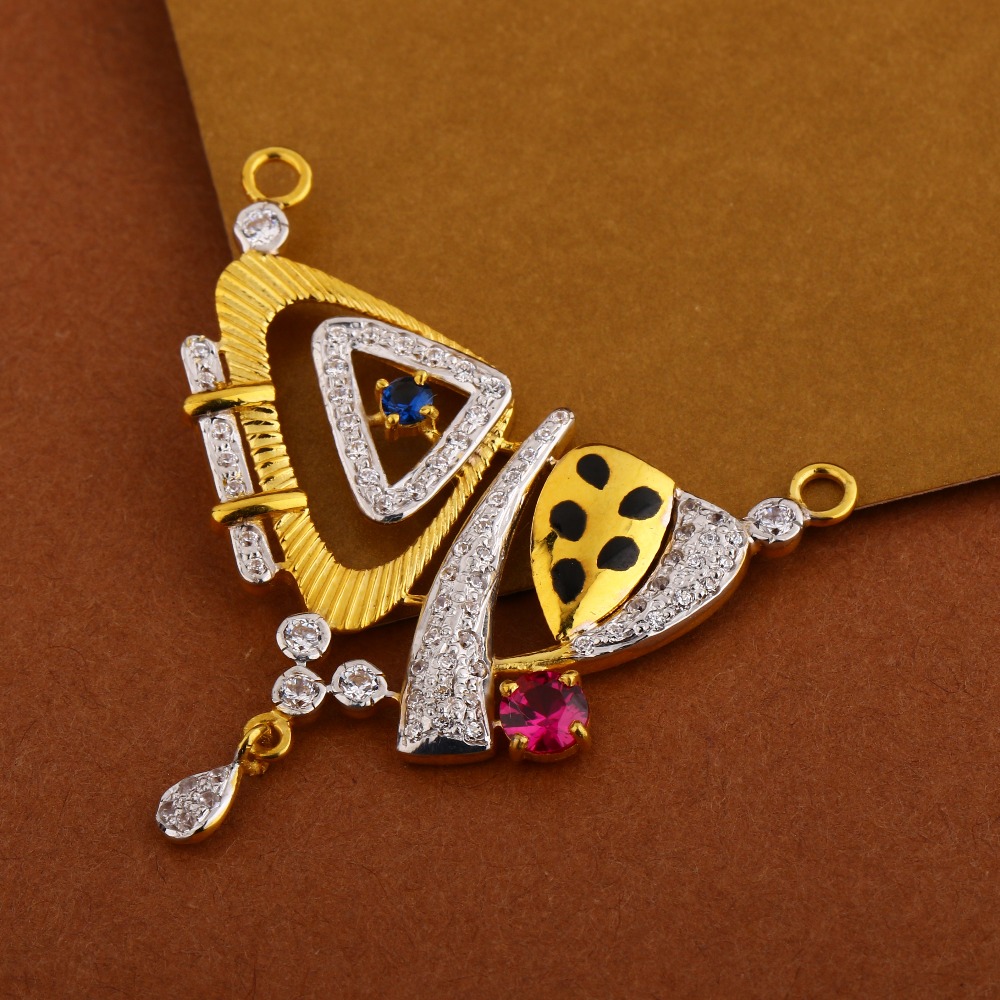 22KT  Gold Ladies Designer  Mangalsutra Pendant MP312