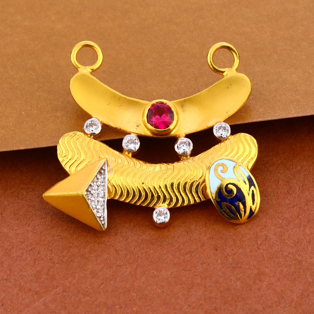 916 Gold Women's Exclusive Hallmark Mangalsutra Pendant MP389