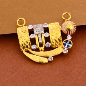916 gold women's Delicate hallmark mangalsutra pendant mP388