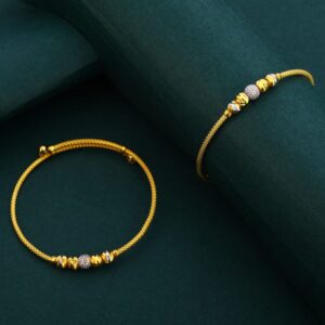 750 Gold CZ Stylish Kids Kadali KK48