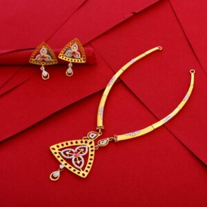 916 Gold CZ Gorgeous Ladies Necklace Set LN288