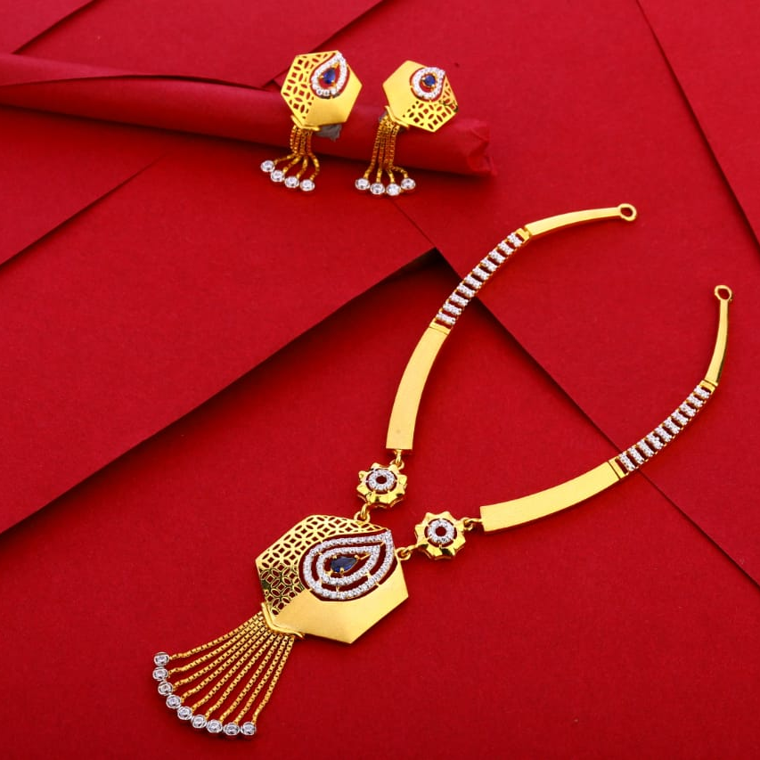 916 Gold Hallmark Gorgeous Ladies Necklace Set LN279