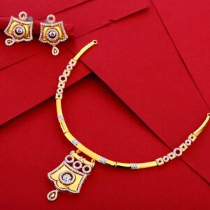 916 Gold Hallmark Ladies Necklace Set LN267
