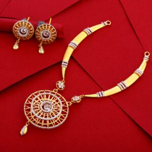916 Gold Ladies Fancy Necklace Set LN289