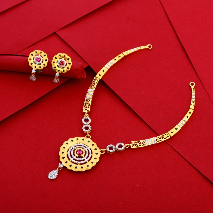916 Gold Ladies Necklace Set LN272