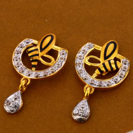 916 Gold CZ Hallmark Exclusive Ladies Pendant Set FPS307 - Image 2