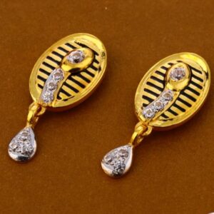 916 Gold CZ Hallmark Designer Ladies Pendant Set FPS306
