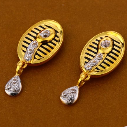 916 Gold CZ Hallmark Designer Ladies Pendant Set FPS306 - Image 2